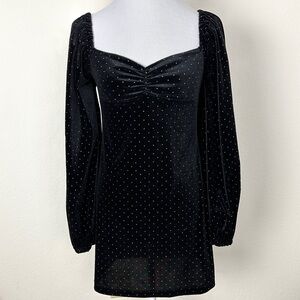 FOREVER 21 Black Velvet Dress Size M